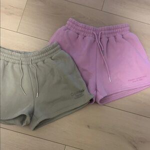 Comfort Brand Women's sweats Shorts - Pink and Gray
